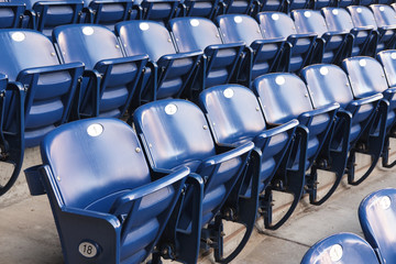 Empty stadium seats