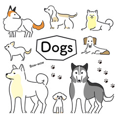 犬　ポーズ　表情　セット