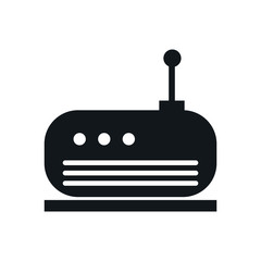router wireless device flat icon