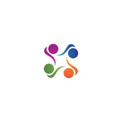 community logo template vector icon design