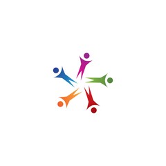 community logo template vector icon design