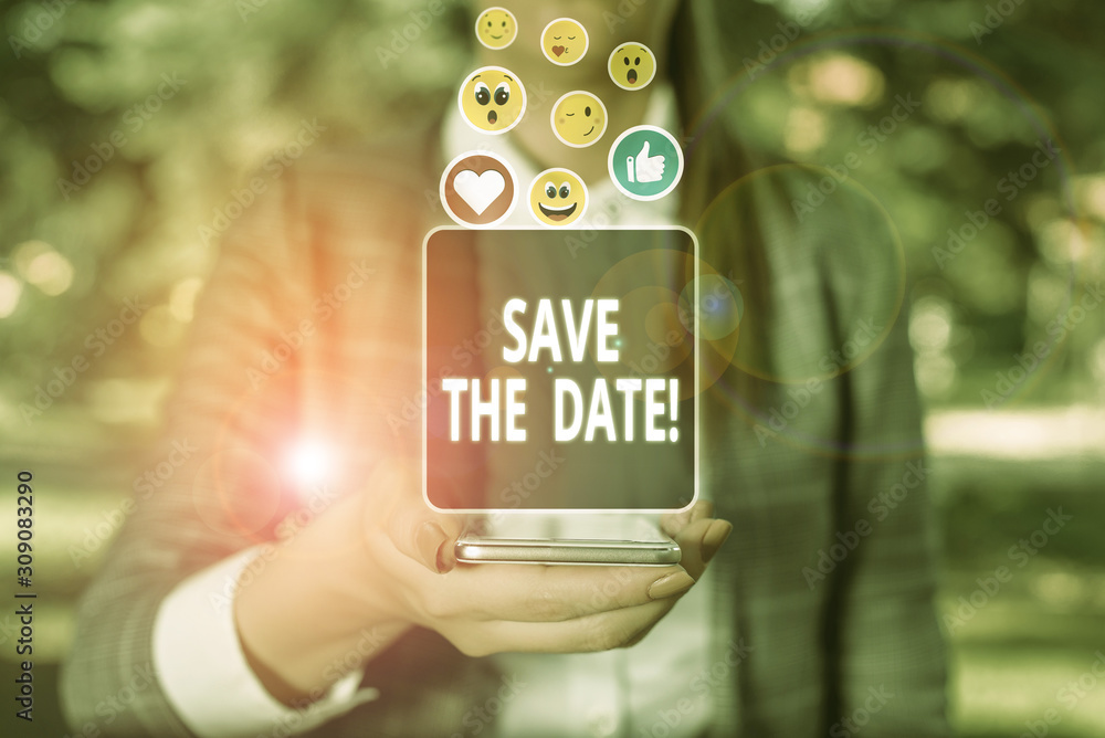 Poster handwriting text writing save the date. conceptual photo remember not schedule anything else on this