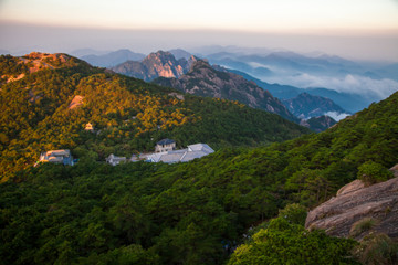 Huangshan mountain, Sunrise, Anhui, China