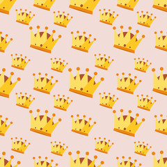 king crown seamless pattern vector illustration background