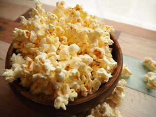 ポップコーンを上から写した写真
