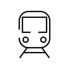 subway transport vehicle isolated icon
