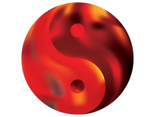 Smooth background in the form of yin yang.