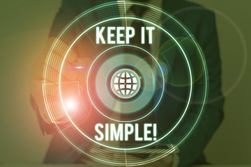 Handwriting text writing Keep It Simple. Conceptual photo ask something easy understand not go into too much detail