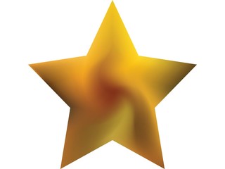 Obraz premium Chromatic background in the form of pentagram.