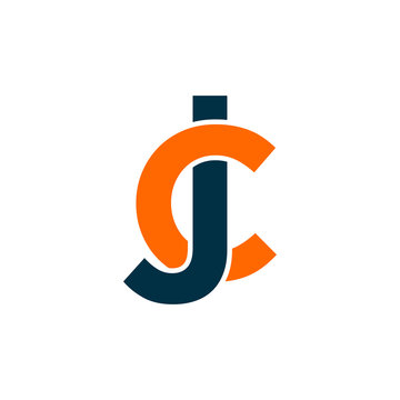 JC Initial Logo design Monogram Isolated on white background