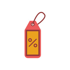 commercial tag hanging isolated icon