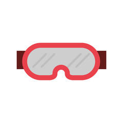 winter goggles mask isolated icon