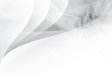 Obraz premium Abstract geometric white and gray color background. Vector, illustration. 