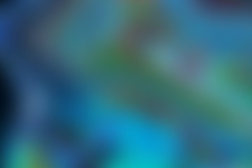 Unfocused blue-green abstract solid background. Blurred spots and lines. Background for design,...