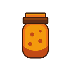 thanksgiving preserve jar isolated icon