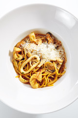 Frutti di Mare Spaghetti or Traditional Italian Seafood Pasta