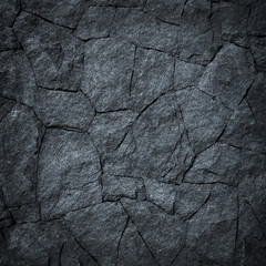 dark black stone wall texture background