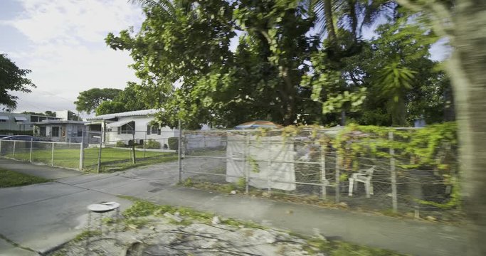 Low class homes bad neighborhoods Miami Florida