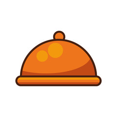 tray server dish isolated icon
