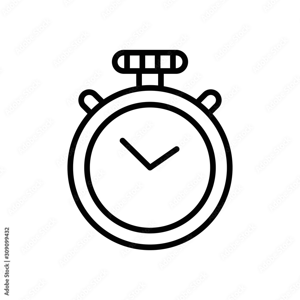 Poster timer chronometer counter isolated icon