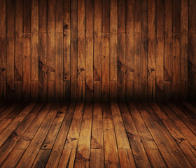 dark old wood wall texture interior room background