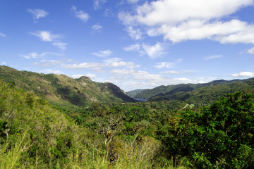 view ofthe beautiful valley. Bacunayagua, Cuba 