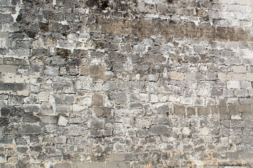 Background photo. Old gray brick wall 