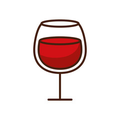 wine cup drink isolated icon