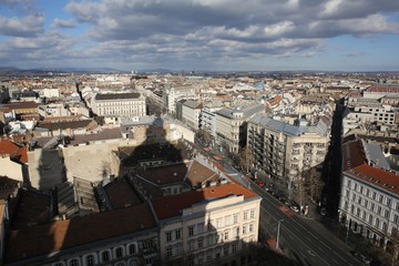Naklejka premium View of Budapest city centre
