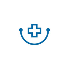 Medical and health care icon logo design vector template