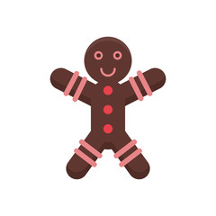 merry christmas ginger cookie icon