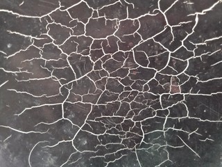 Cracks pattern of plastic sheet