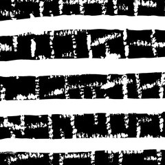 Grunge brush pattern. Texture. White and black vector.