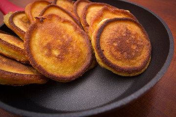 Fritters in the pan