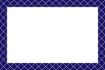 チェック柄 シンプル 横フレーム