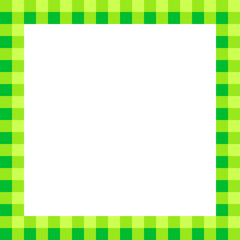 ギンガムチェック柄 正方形フレーム