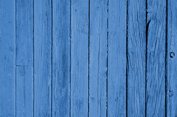 Obraz premium The blue wood texture with natural patterns. Classic Blue color. Color of the year 2020. Trendy color.