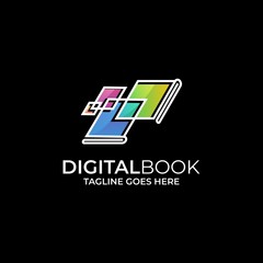 Digital Book Design Illustration Vector Template