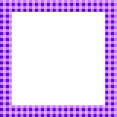 ギンガムチェック柄 正方形フレーム