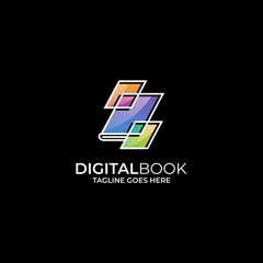 Fototapeta premium Digital Book Design Illustration Vector Template