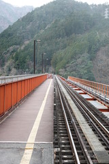 Pictures along Oigawa railway (Japanese local railway)