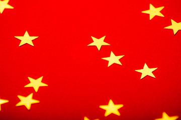 Christmas holiday red background, holiday and fun concept