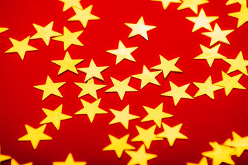 Christmas holiday red background, holiday and fun concept