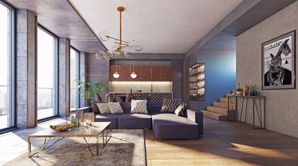 modern living interior