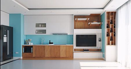 modern kitchen interior
