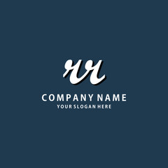 Initial RR white color logo template 