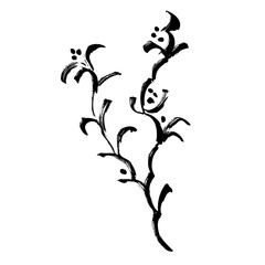 Handdrawn New year and Xmas Mistletoe. Stock illustration for seasonal decoration and design posters, greetings, cards, invitations, wrapping paper, stickers.