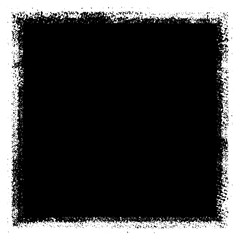 Grunge background black rectangular isolated on white background