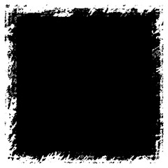Grunge background black rectangular isolated on white background