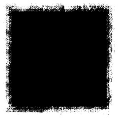 Grunge background black rectangular isolated on white background